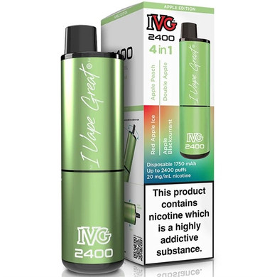 Apple Edition (4 in 1 Multi Flavour) IVG 2400 Disposable Vape