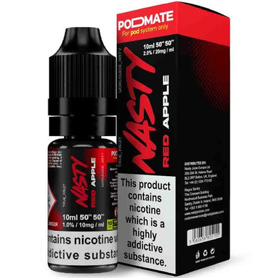 Red Apple Podmate Nic Salt E Liquid 10ml By Nasty Juice