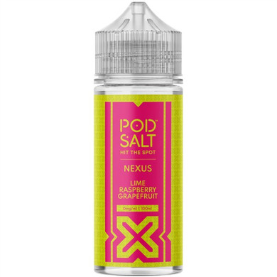 Lime Raspberry Grapefruit E Liquid 100ml Shortfill by Pod Salt Nexus