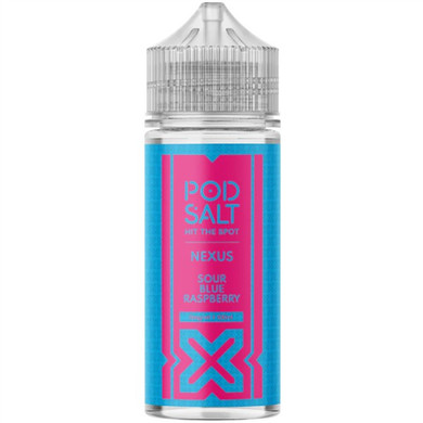 Sour Blue Raspberry E Liquid 100ml Shortfill by Pod Salt Nexus