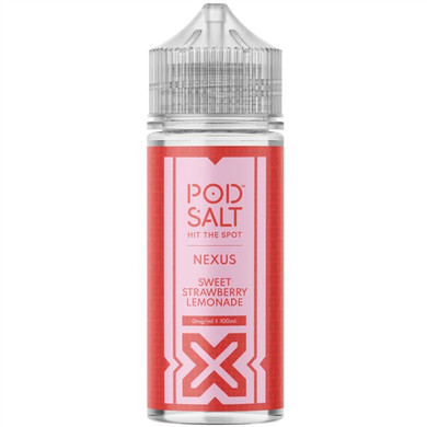 Sweet Strawberry Lemonade E Liquid 100ml Shortfill by Pod Salt Nexus