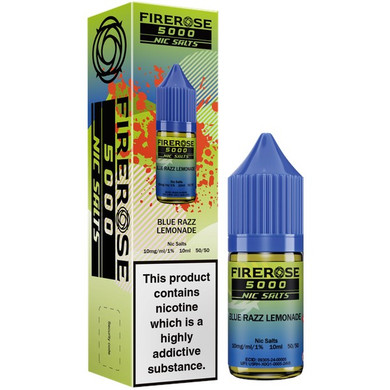 Elux Firerose 5000 Blue Razz Lemonade Nic Salt E Liquid 10ml