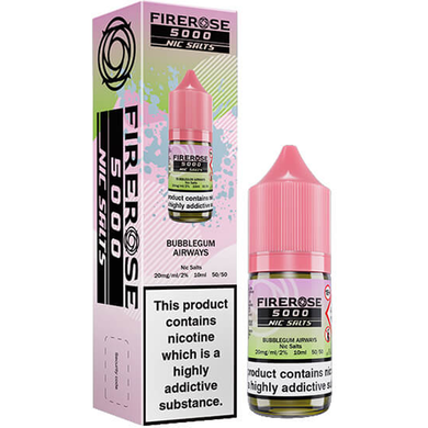 Elux Firerose Bubblegum Airways Nic Salt E Liquid 10ml