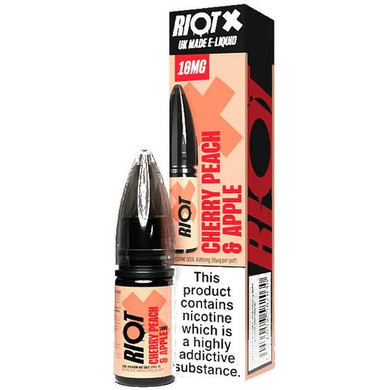 Cherry Peach Apple Nic Salt E Liquid 10ml by Riot X