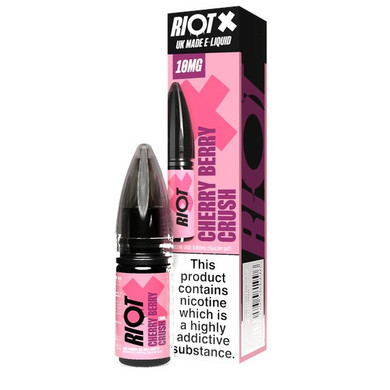 Cherry Berry Crush Nic Salt E Liquid 10ml by Riot X