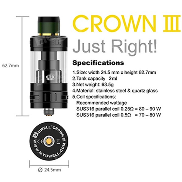 Uwell Crown 3 III Tank USP