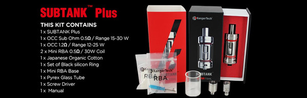 Kanger Subtank Plus 7.0ml Free Delivery