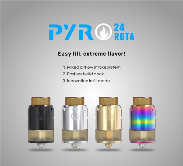 Vandy Vape Pyro 24 RDTA Characteristics