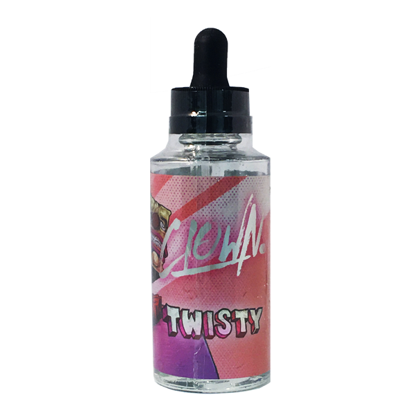 Twisty E Liquid 50ml  (60ml with 1 x 10ml nicotine shots to make 3mg) by Clown Only £16.99 (FREE NICOTINE SHOT)