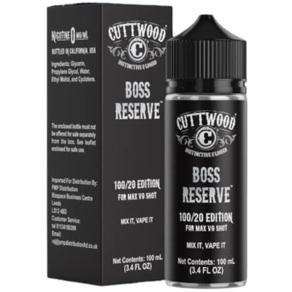 Cuttwood Boss Reserve E Liquid 100ml