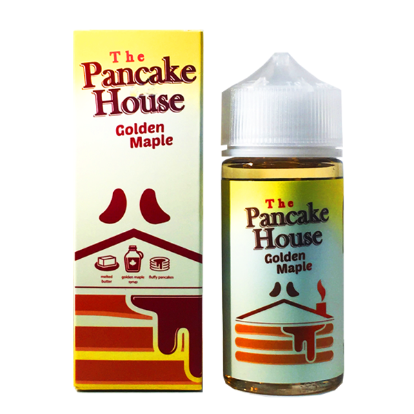 Golden Maple E Liquid 80ml By The Pancake House (100ml of e liquid with 2 x 10ml nicotine shots to make 3mg)