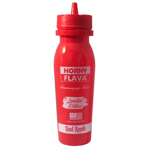 Red Apple E Liquid (120ml Shortfill with 2 x 10ml nicotine shots to make 3mg) by Horny Flava