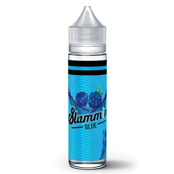 Slammin Blue E Liquid 50ml(60ml with 1 x 10ml nicotine shots to make 3mg) by Slammin (Zero Nicotine)