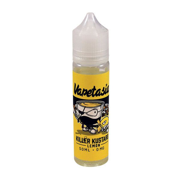 Lemon Killer Custard E Liquid 50ml (60ml with 1 x 10ml nicotine shots to make 3mg) Shortfill by Vapetasia