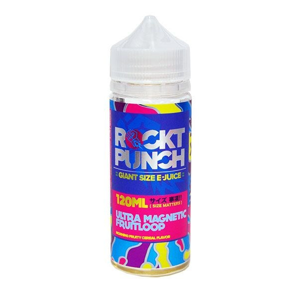 Ultra Magnetic Fruit Loop E Liquid 100ml (120ml with 2 x 10ml nicotine shots to make 3mg) Shortfill By Rockt Punch