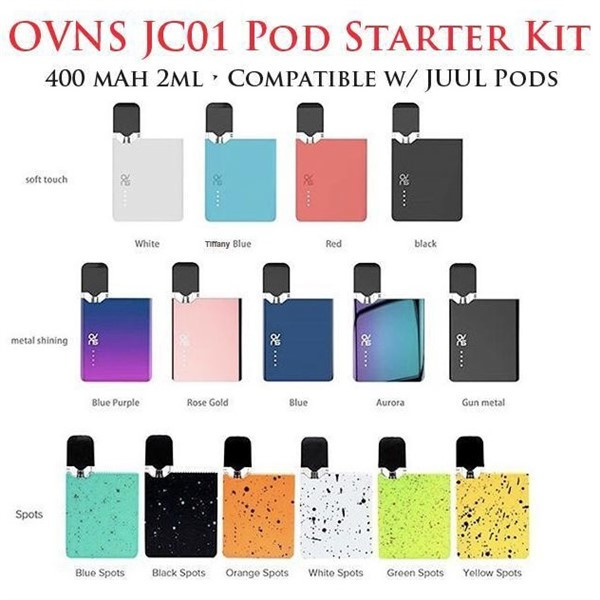 OVNS JC01 Pod Vape Kit Colours Available
