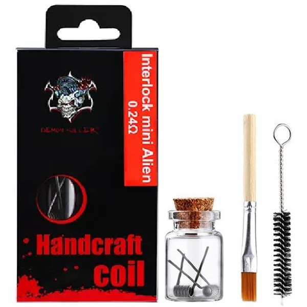 Demon Killer Handcraft Interlock Mini Alien Prebuilt Wire Set Ni80 0.24 Ohms Demon Killer Handcraft Interlock Mini Alien Prebuilt Wire Set Ni80 0.24 Ohms