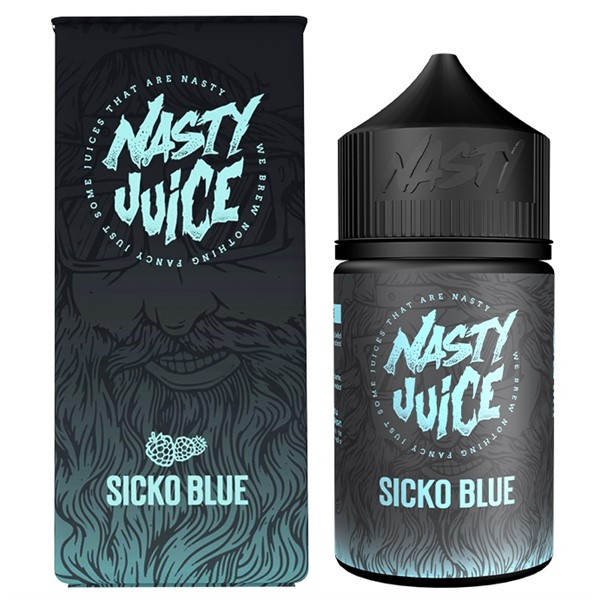 Sicko Blue E Liquid 50ml(60ml with 1 x 10ml nicotine shots to make 3mg Shortfill by Nasty Juice