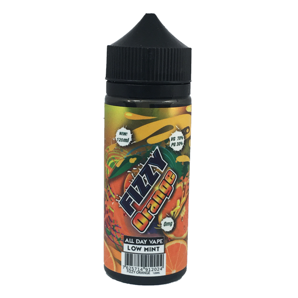 Fizzy Orange E Liquid 100ml Shortfill (FREE NICOTINE SHOTS)