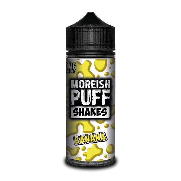 Banana Shakes E Liquid (Zero Nicotine & Free Nic Shots to make 120ml/3mg) by Moreish Puff