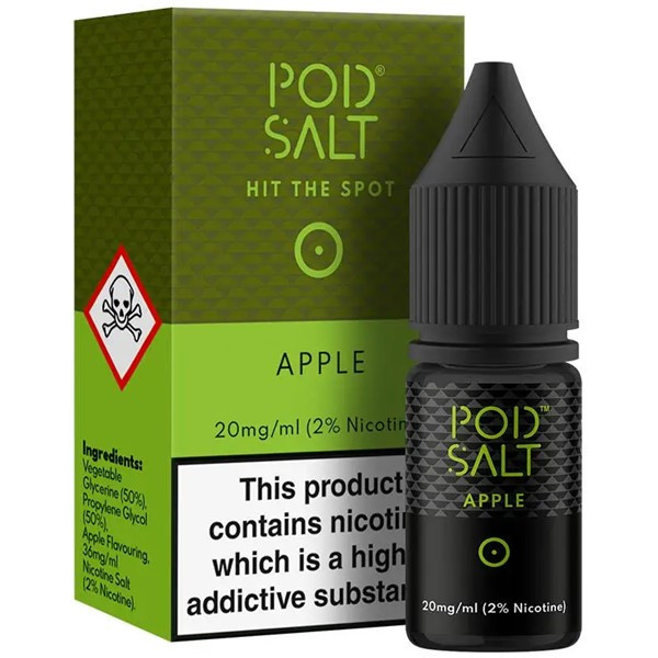 Apple - Pod Salt - 20mg Nicotine Salts E Liquid - 10ML