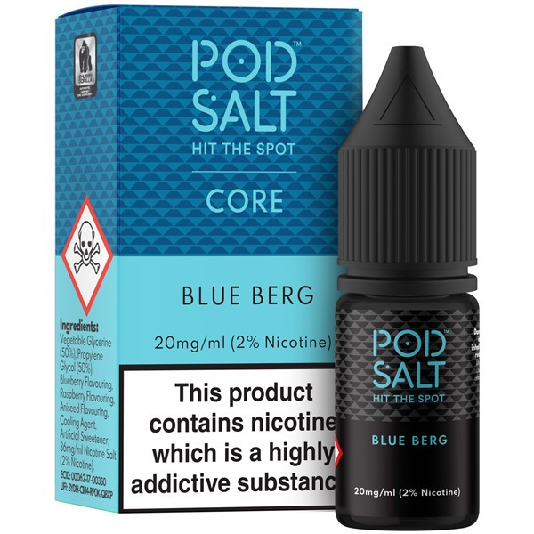 Blue Berg Nic Salt 20mg E Liquid By Pod Salt