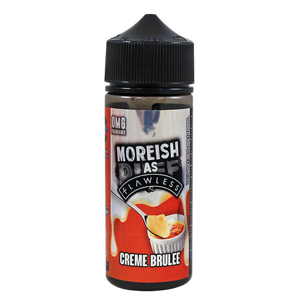 Creme Brulee Custard E Liquid 100ml Shortfill 0mg (120ml with 2 x 10ml Nicotine Shots Making Liquid 3mg) By Moreish As Flawless