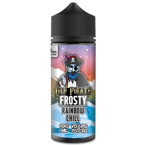 Rainbow Chill E Liquid 100ml by Old Pirate Frosty Series