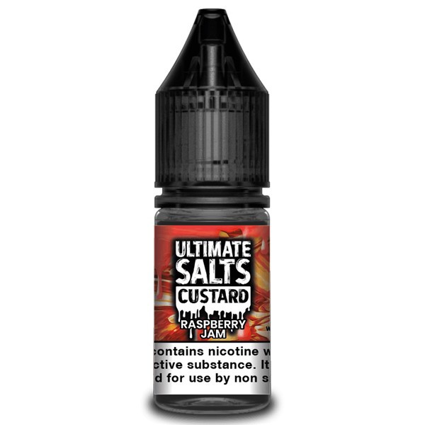 Raspberry Jam Custard 10ml Nic Salt E Liquid By Ultimate Salts