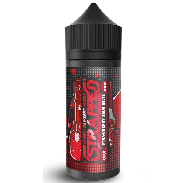 Strawberry Sour Belts E Liquid 100ml by Strapped