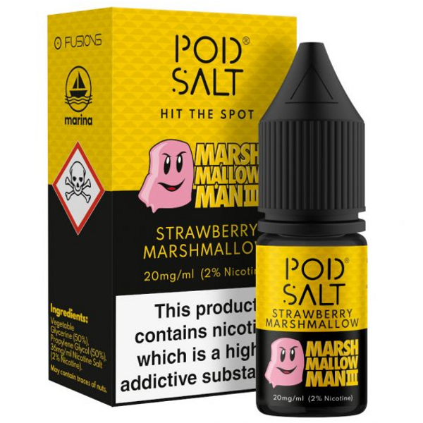Marina Marshmallow Man 3 Nic Salt 20mg E Liquid By Pod Salt