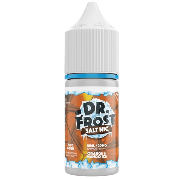 Orange & Mango Ice Nic Salt 20mg E Liquid 10ml By Dr Frost