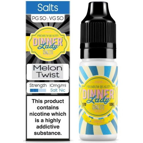Melon Twist Nic Salt E Liquid 10ml By Dinner Lady