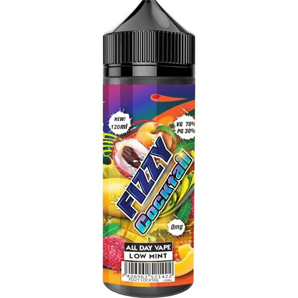 Fizzy Cocktail E Liquid 100ml Shortfill (120ml with 2 x 10ml nicotine shots to make 3mg) by Mohawk & Co E Liquids (FREE NICOTINE SHOTS)