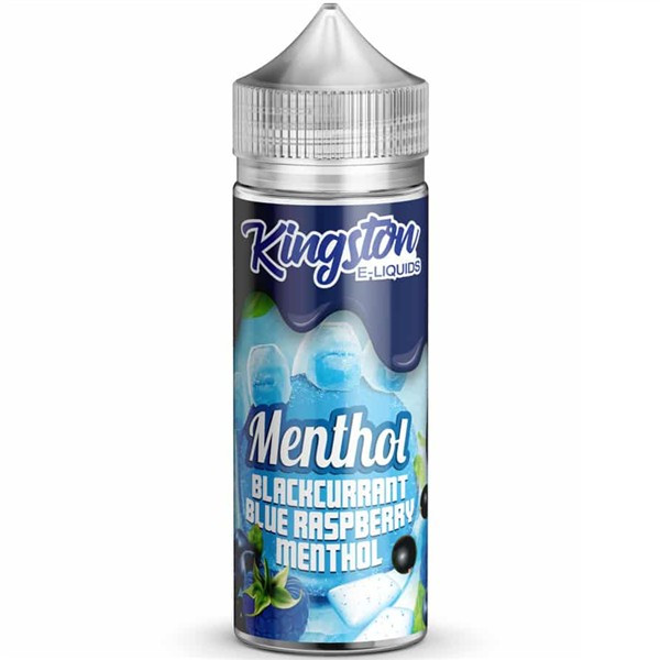 Blackcurrant Blue Raspberry Menthol E Liquid 100ml by Kingston
