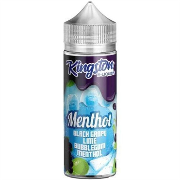 Black Grape Lime Bubblegum Menthol E Liquid 100ml by Kingston