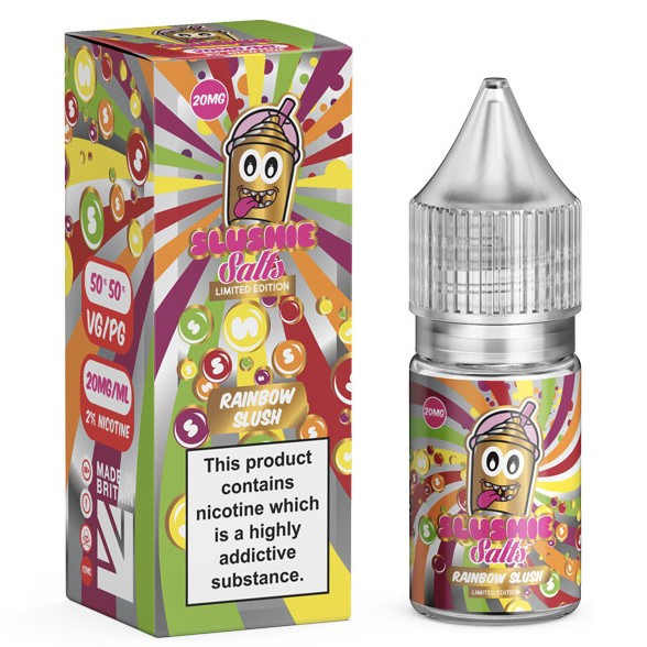 Rainbow Slush Nic Salt E Liquid 10ml By Slushie Salts
