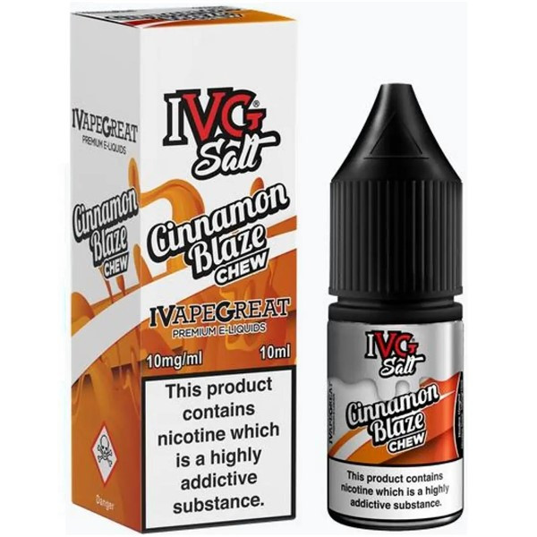 Cinnamon Blaze Chew Nic Salt E Liquid 10ml By I VG