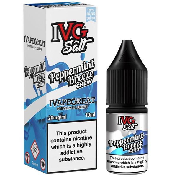 Peppermint Breeze Gum Nic Salt E Liquid 10ml By I VG