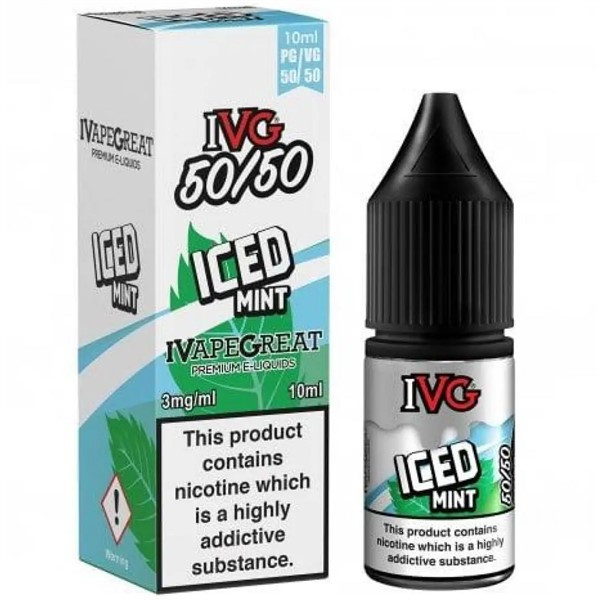 Iced Mint E Liquid 50/50 10ml By IVG