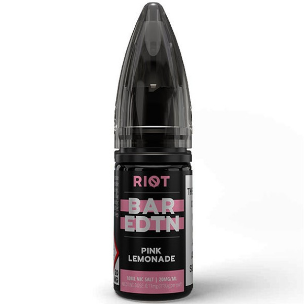 Pink Lemonade Bar ﻿EDTN Nic Salt E Liquid 10ml by Riot Squad