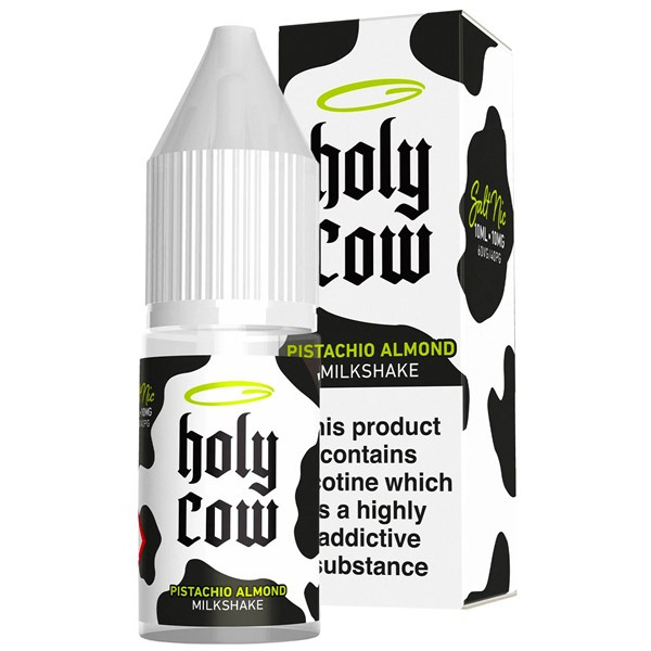 Pistachio Almond Milkshake Nic Salt E Liquid 10ml By Holy Cow