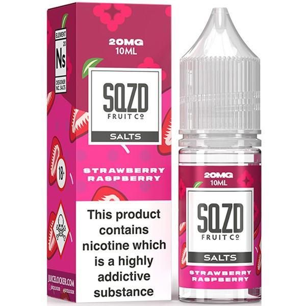 Strawberry Raspberry Nic Salt E Liquid 10ml By SQZD