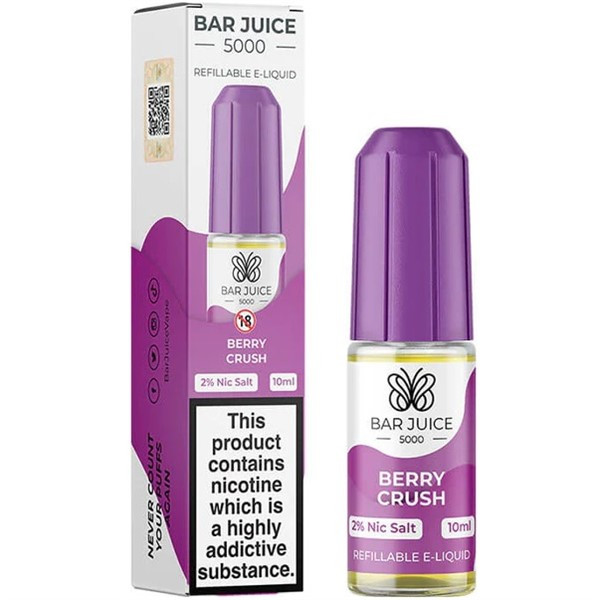 Berry Crush Nic Salt E Liquid 10ml by Bar Juice 5000