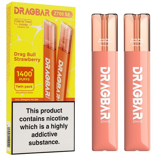 Drag Bull Strawberry ZOVOO Drag Bar Z700 SE Disposable Vape