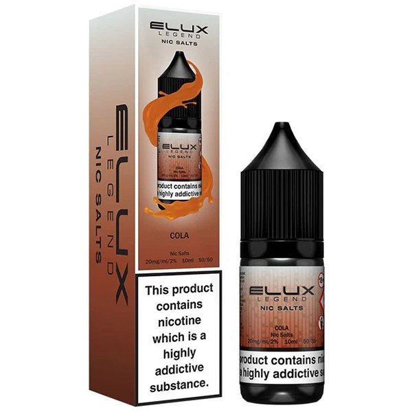 Cola Nic Salt E Liquid 10ml By Elux Legend