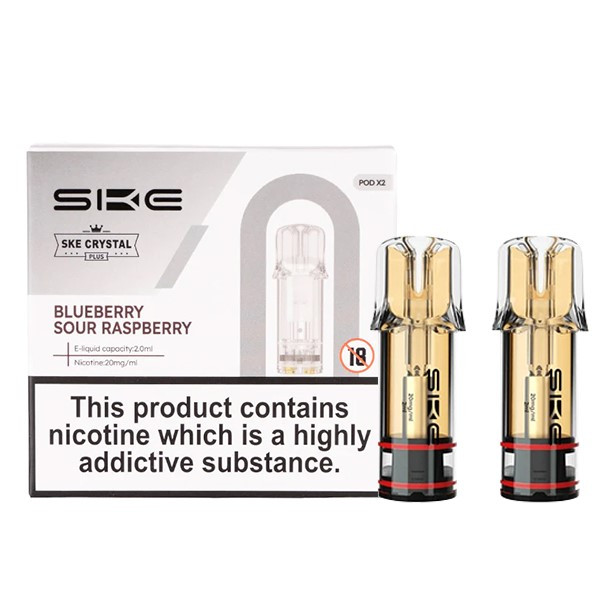 Blueberry Sour Raspberry SKE Crystal Plus Pods (Twin Pack)