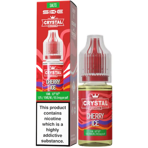 SKE Crystal Cherry Ice Nic Salt E Liquid 10ml