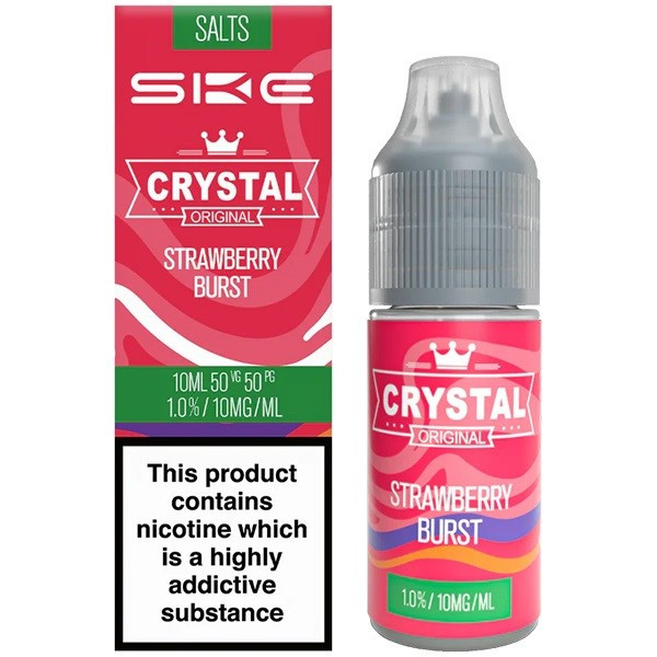 Strawberry Burst Nic Salt E Liquid 10ml By SKE Crystal