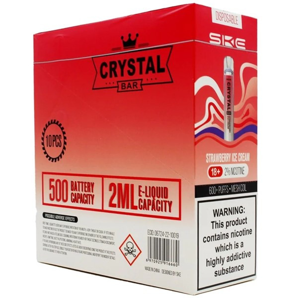 10 Pack of SKE Crystal Bar Disposable Vapes